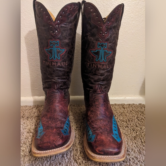 Tin Haul Shoes Tin Haul Womens Arrowhead Cowboy Boots Poshmark